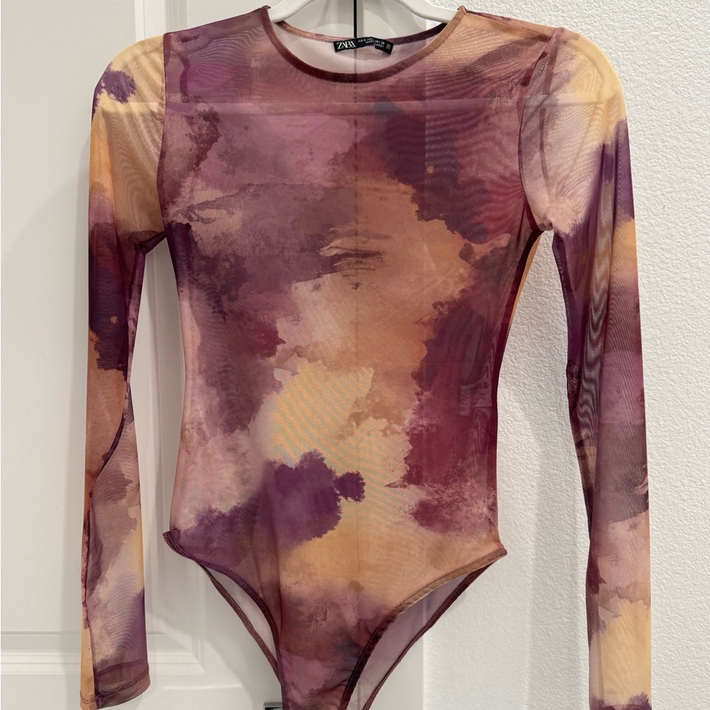 Zara Artistic Long Sleeve Bodysuit
